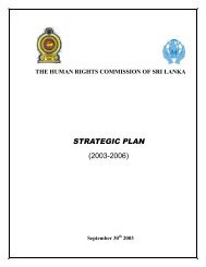 STRATEGIC PLAN - Human Rights Commission of Sri Lanka