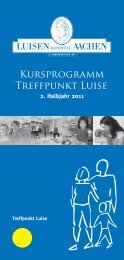 Kursprogramm Treffpunkt Luise - Luisenhospital