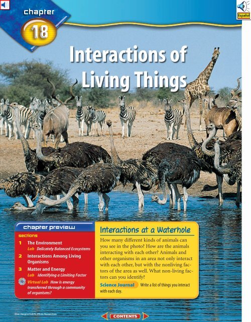 Chapter 18: Interactions of Living Things