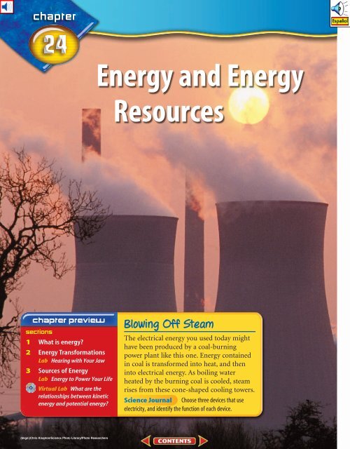 Chapter 24: Energy and Energy Resources