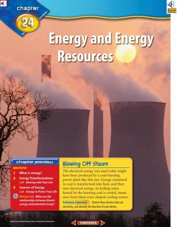 Chapter 24: Energy and Energy Resources
