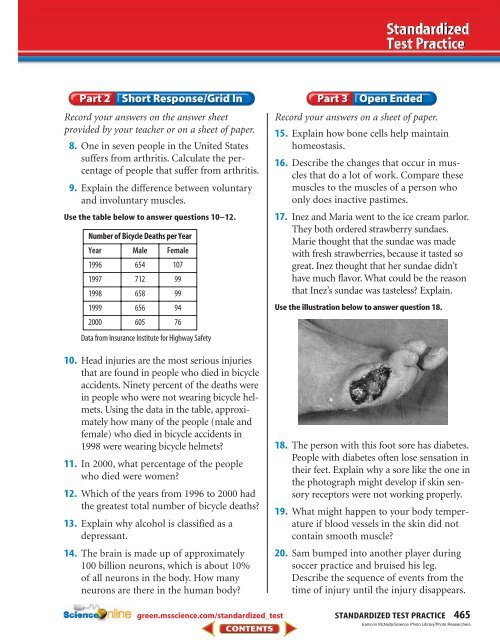 Chapter 15: Support, Movement, and Responses - Science