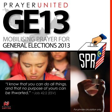 MOBILISING PRAYER FOR GENERAL ELECTIONS 2013 - NECF