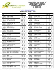 a Tru-Cut Parts Price List