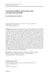 Generalized confidence interval and p-value in location and scale ...