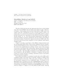 Mixed-Effects Models in S and S-PLUS José C. Pinheiro ... - Sankhya