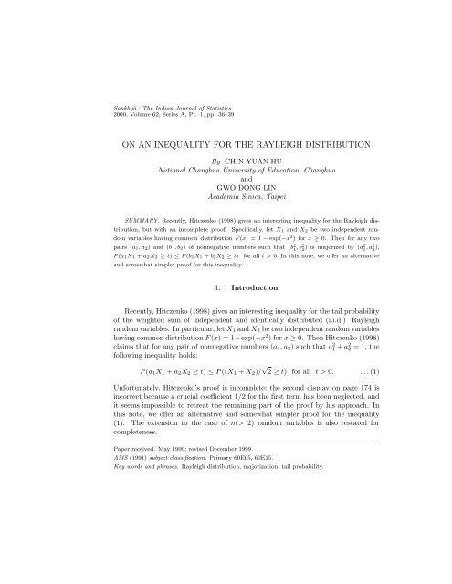 Full paper (PDF) - Sankhya