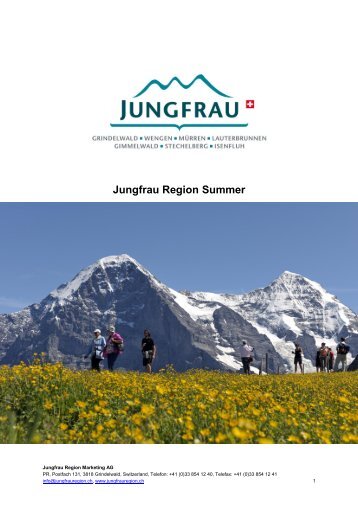 Jungfrau Region Summer