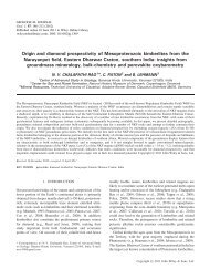 Origin and diamond prospectivity of Mesoproterozoic ... - STARPLAN