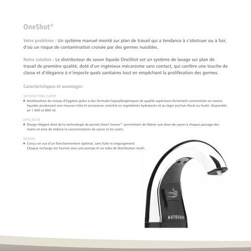 SOIN DE LA PEAU - Rubbermaid Commercial Products