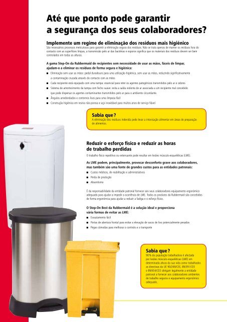 Gestão de Resíduos - Rubbermaid Commercial Products