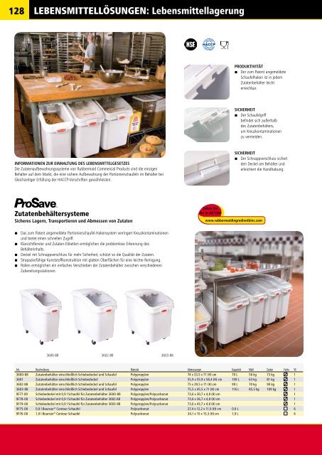 PRODUKTKATALOG Erfah - Rubbermaid Commercial Products