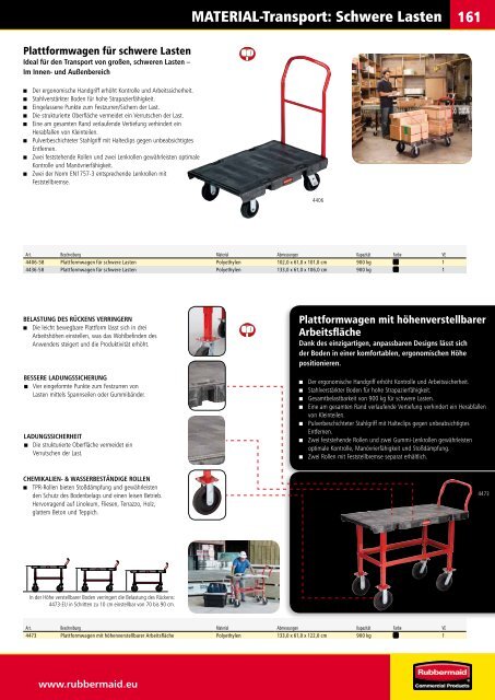 PRODUKTKATALOG Erfah - Rubbermaid Commercial Products