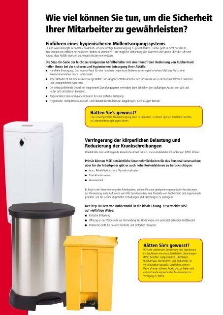 PRODUKTKATALOG Erfah - Rubbermaid Commercial Products