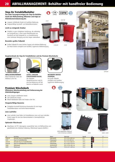 PRODUKTKATALOG Erfah - Rubbermaid Commercial Products