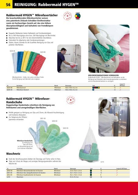 PRODUKTKATALOG Erfah - Rubbermaid Commercial Products