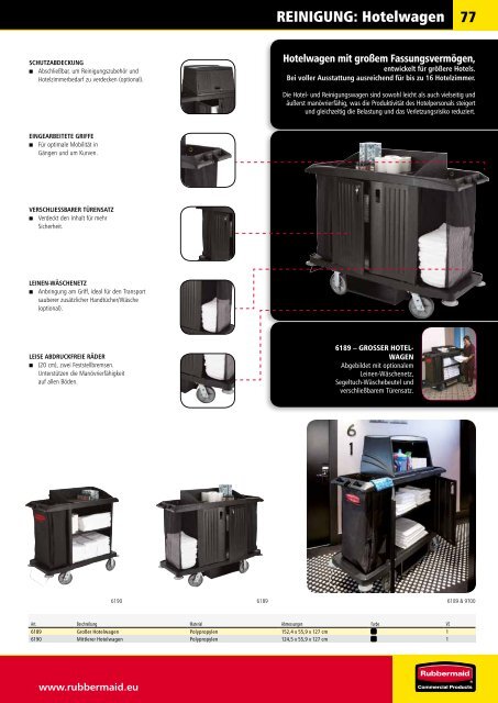 PRODUKTKATALOG Erfah - Rubbermaid Commercial Products