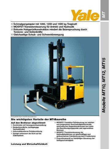 s Schmalgangstapler mit 1000, 1200 und 1500 kg Tragkraft s ...