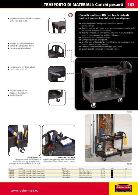 CATALOGO PRODOTTI L'espe - Rubbermaid Commercial Products