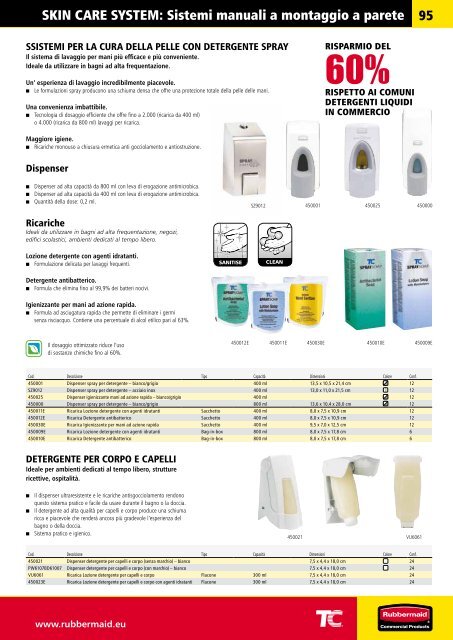 CATALOGO PRODOTTI L'espe - Rubbermaid Commercial Products