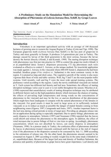 A Preliminary Study on the Simulation Model for Determining the ...