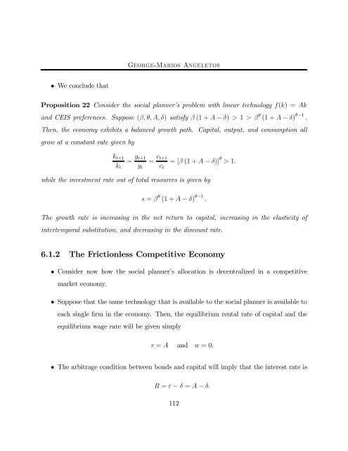 14.451 Lecture Notes Economic Growth