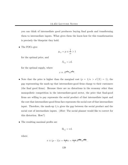 14.451 Lecture Notes Economic Growth