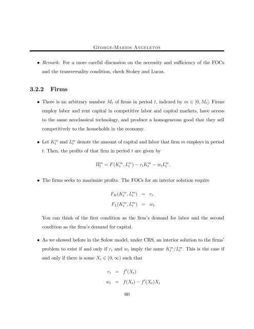 14.451 Lecture Notes Economic Growth