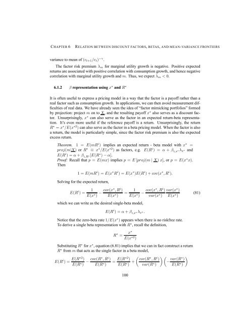 Asset Pricing John H. Cochrane June 12, 2000