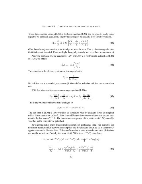 Asset Pricing John H. Cochrane June 12, 2000