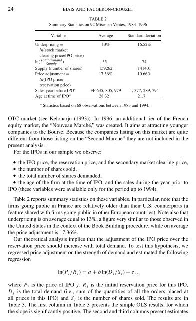 IPO Auctions: English, Dutch, ... French, and Internet