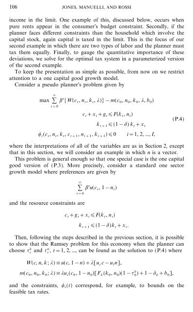 On the Optimal Taxation of Capital Income