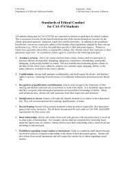 Standards of Ethical Conduct - California State University, Fullerton