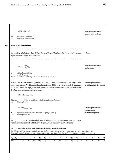 Methoden zur Untersuchung und Beurteilung der ... - Bafu - CH