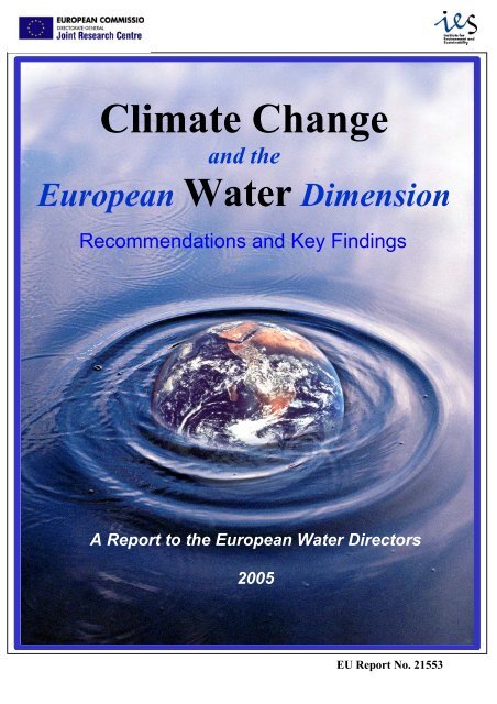 Climate Change and the European Water Dimension