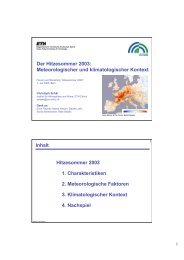 Der Hitzesommer 2003: Meteorologischer und klimatologischer ...