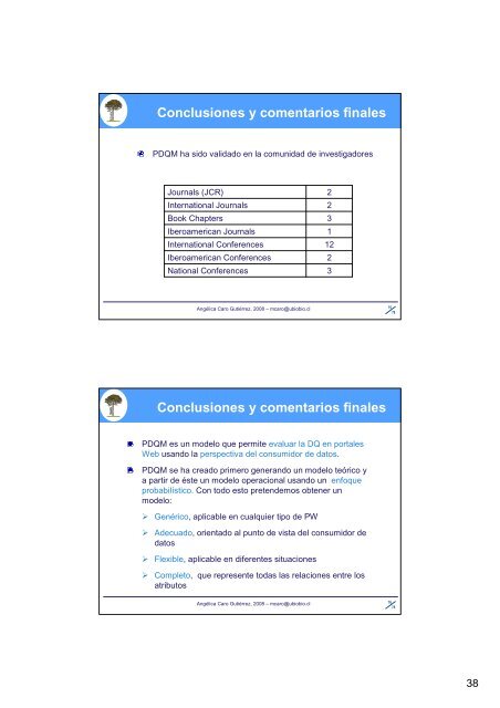 Un Modelo de Calidad de Datos para Portales Web - Grupo Alarcos