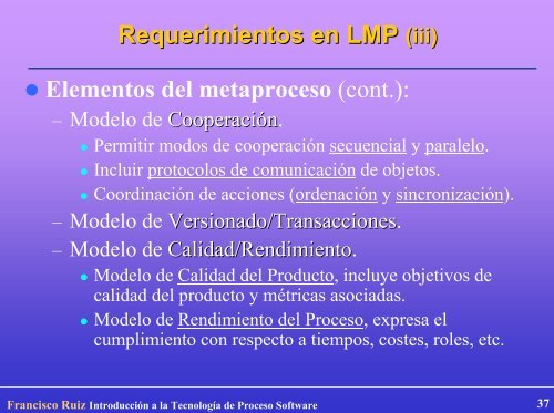 Introducción a la Tecnología de Proceso Software - Grupo Alarcos ...