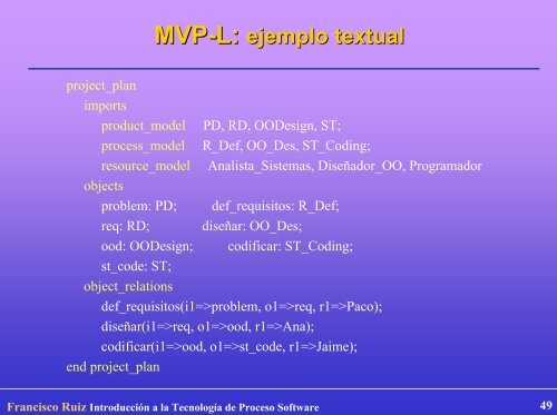 Introducción a la Tecnología de Proceso Software - Grupo Alarcos ...