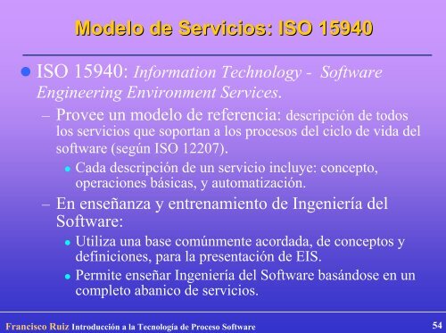 Introducción a la Tecnología de Proceso Software - Grupo Alarcos ...