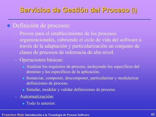 Introducción a la Tecnología de Proceso Software - Grupo Alarcos ...