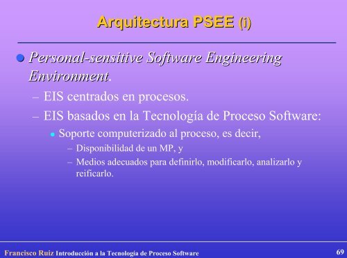 Introducción a la Tecnología de Proceso Software - Grupo Alarcos ...