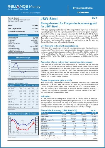 JSW Steel (st) - Investment Idea.pmd