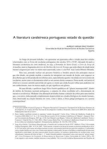 A literatura cavaleiresca portuguesa - USP