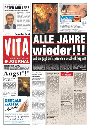 VITA JOURNAL - Klein am Markt Ulrike Zimmer Dudweiler