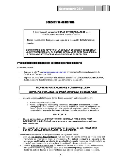 Junta de Clasificación de Educación Secundaria - Ministerio de ...