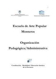 Escuela Arte Popular Monteros Organizacion Pedagogica ...