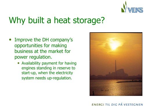 District heating: smart grid and heat storage - DBDH