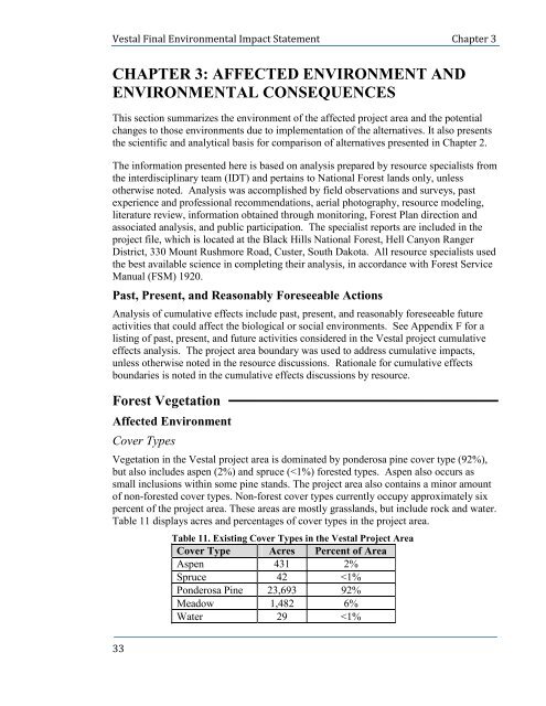 Final Environmental Impact Statement