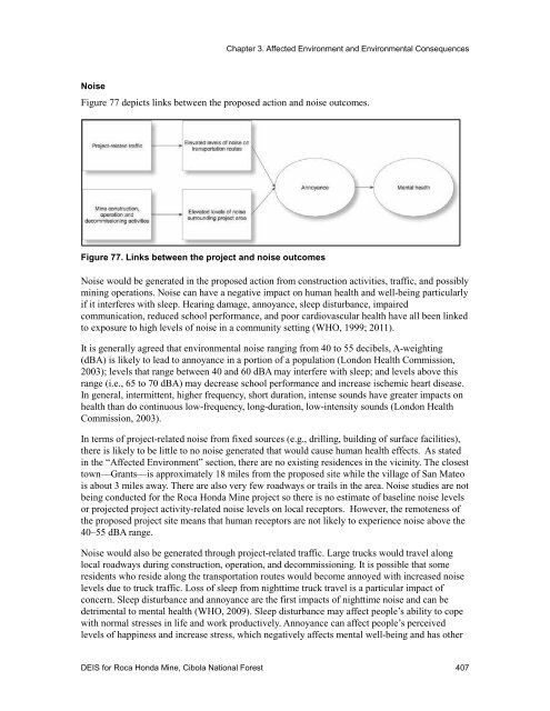 Draft Environmental Impact Statement for Roca Honda Mine